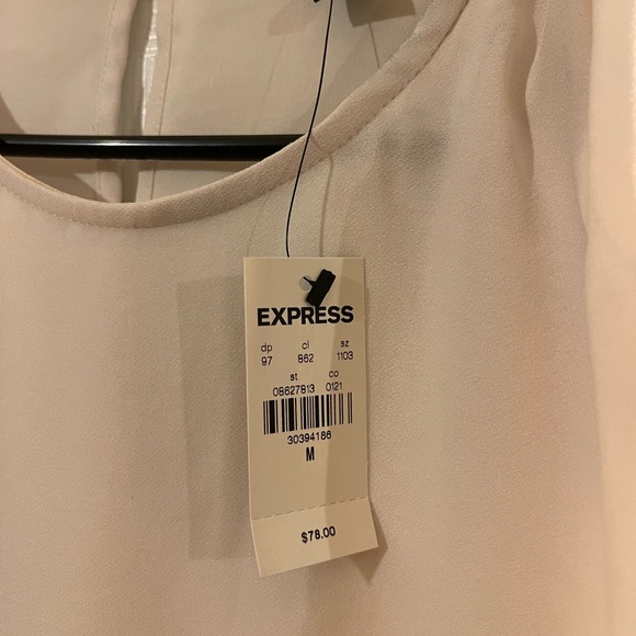 NWT Express ivory blouse with embellishment M - Picture 2 of 3